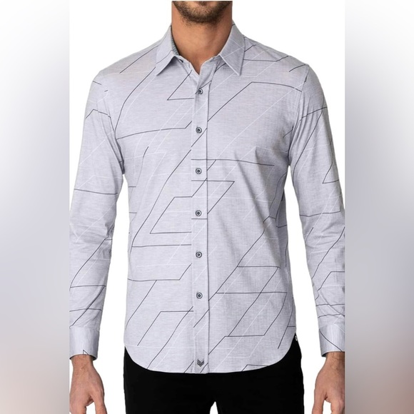 ButterCloth Other - Buttercloth Men's Regular Fit Gravel Canyon Down Long Sleeve Dress Shirt Grey